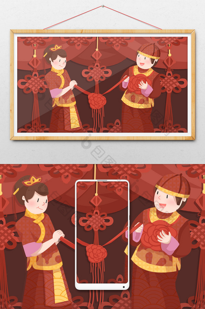 绣球中国文化中国风图片