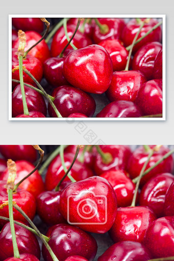 车厘子特写樱桃红色的水果图片