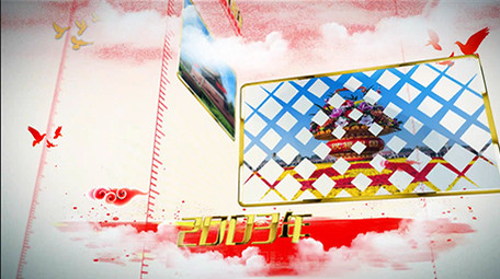 大气红色党政时间线事件图文AE模板