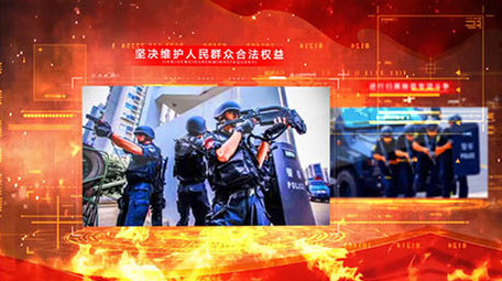 党政大气震撼科技图文ae片头模板