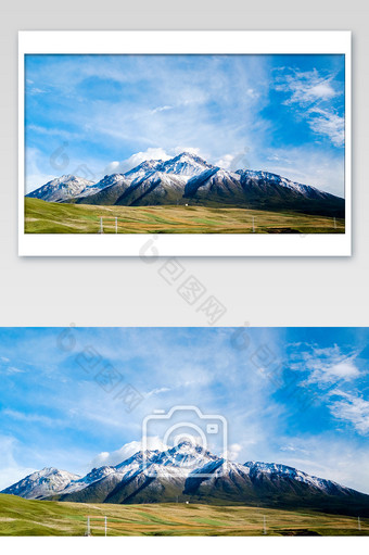 青藏高原雪山摄影图片