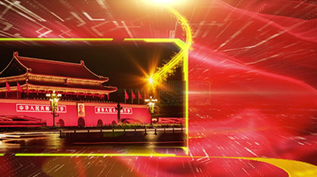 红色党政图文展示70周年中国梦AE模版
