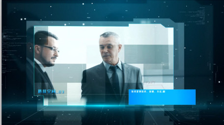 数字科技空间商务图文幻灯片展示AE模板