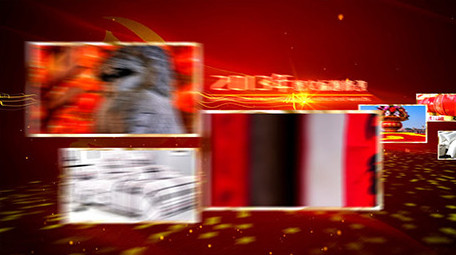 震撼大气红色多图文照片展示