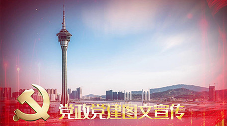 大气恢弘党政图文宣传册PR模板