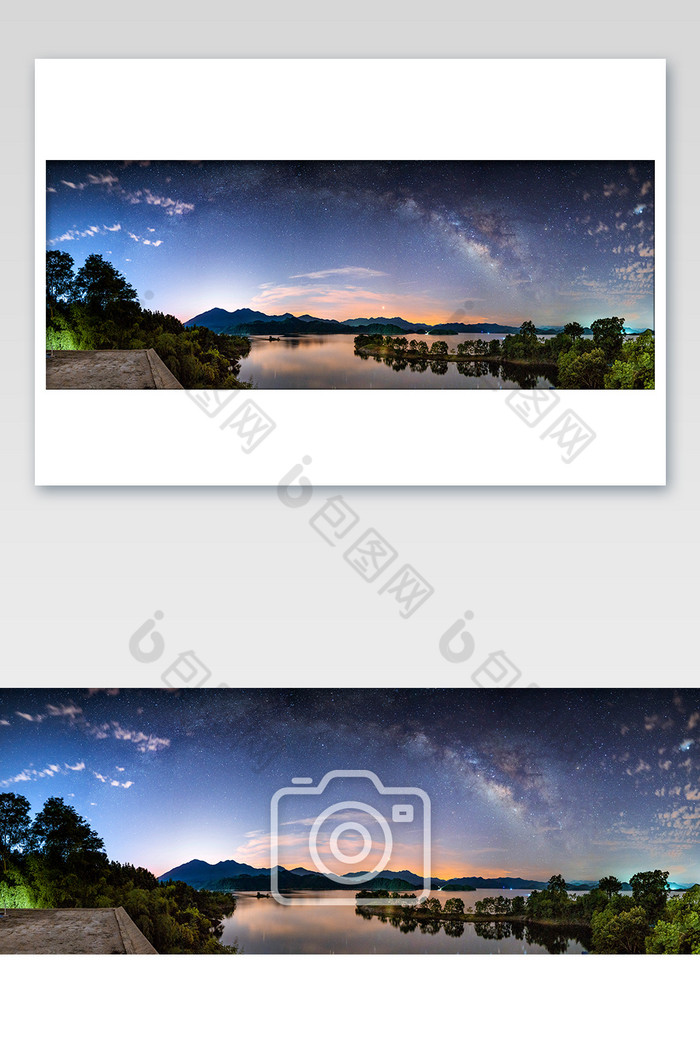 千岛湖银河拱桥摄影图片图片