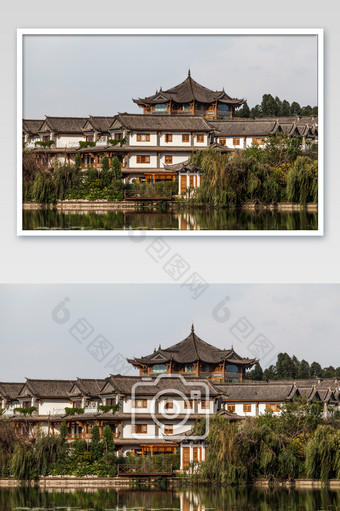云南少数民族建筑摄影图片
