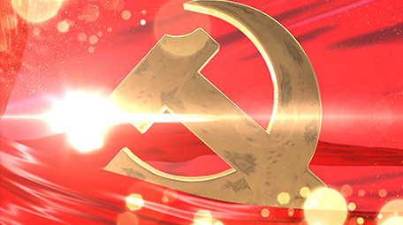 大气红绸党政入党誓言片头片尾AE模板