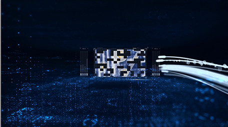 蓝色科技感工业产品多<strong>图文</strong>展示宣传AE模板