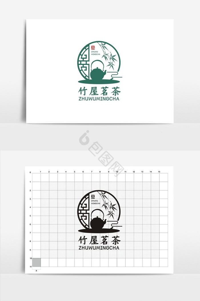 茶艺行业VI标志logo