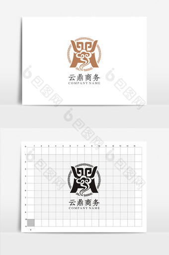 云鼎商务VI标志logo设计图片