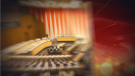 金色三维文字政府工作数据汇报图文AE模板