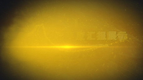 金色三维文字政府工作数据汇报图文AE模板