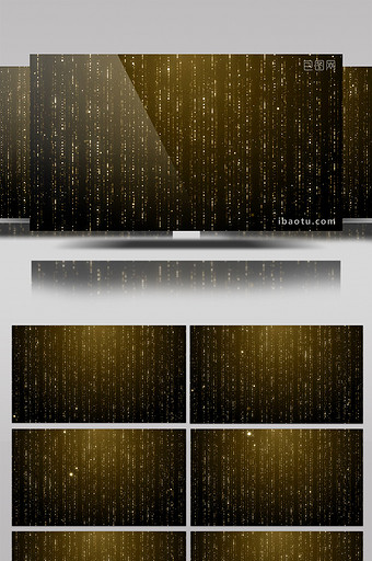 4K金色粒子光斑背景视频素材图片