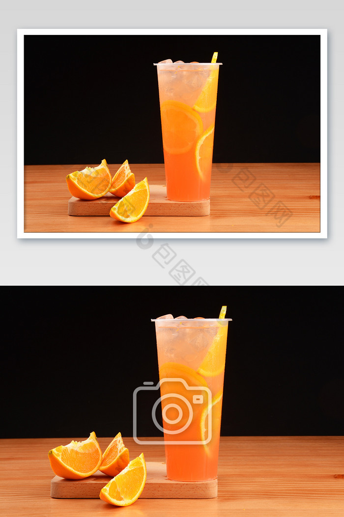 美味的夏季新鲜水果茶摄影图图片图片