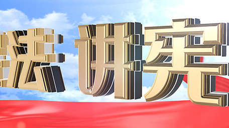 E3D大金字党政宪法AE图文模板