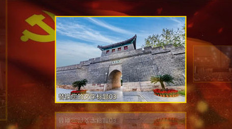 党政党建红色图文AE模板