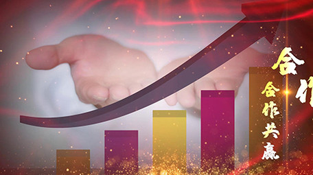 震撼大气党政图文展示介绍PR模板