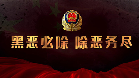 党政利剑扫黑除恶专题宣传图文PR片头