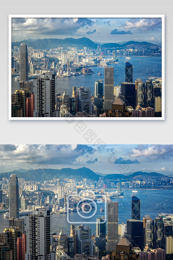 香港太平山顶风光摄影图片