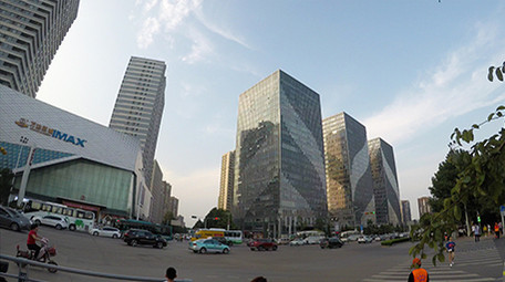 4k延时拍摄街道马路公路车流人流上下班