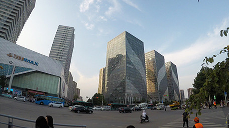 4k延时拍摄街道马路公路车流人流上下班