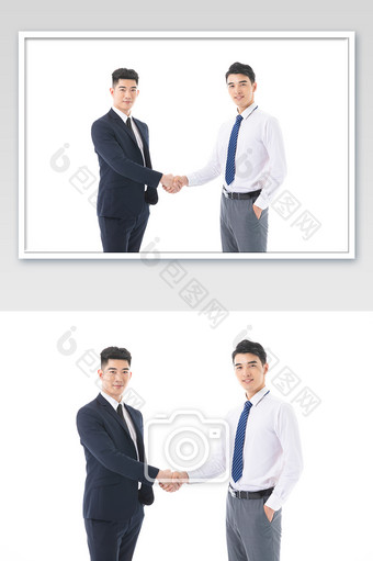 商务销售服务男士握手合作图片