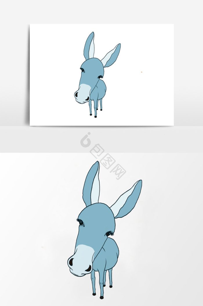 简笔画小毛驴子图片