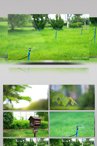 1080P小区环境绿化自然风景图片