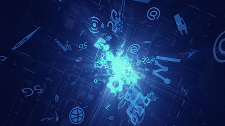 科技数据汇聚片头AE模板