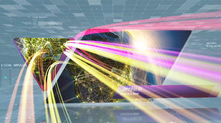 迎战2019最新科技图文模板