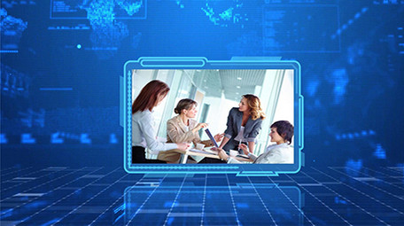 原创企业科技多图片展示PR模版