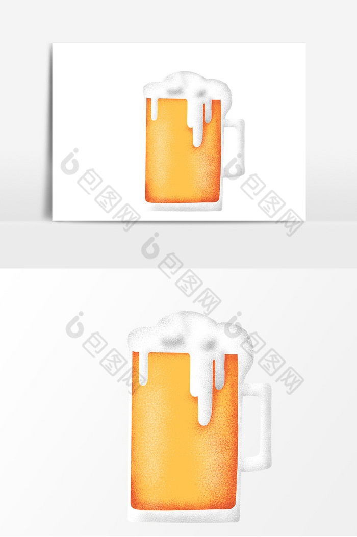 啤酒杯质感装饰图片图片