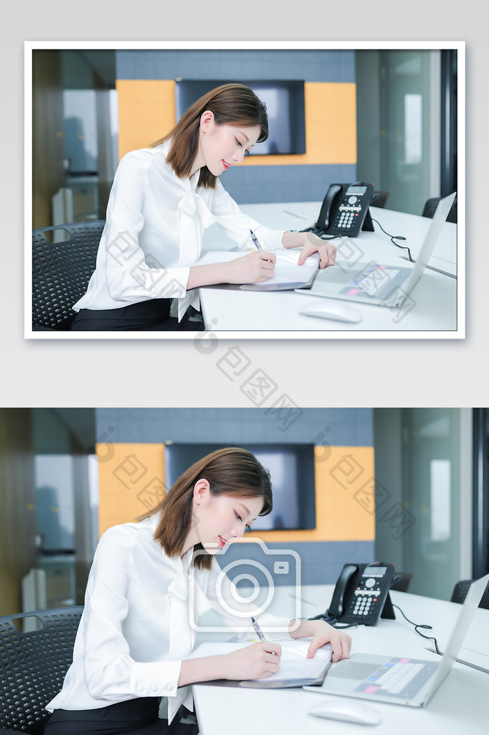 商务办公室写字楼职场女白领工作摄影图图片图片