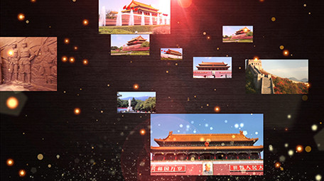 震撼大气党政红色图片图文汇聚片尾AE模板