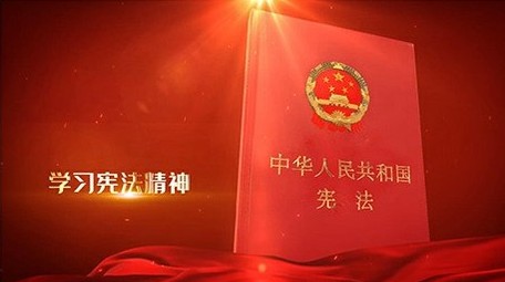 红色宪法宣传图文片头AE模版