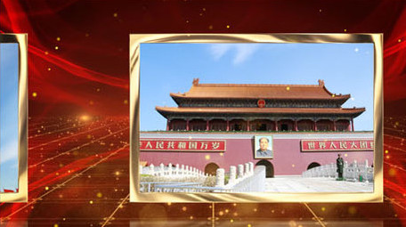 红色党政党建图文AE模板