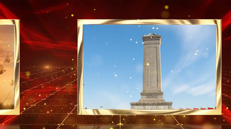 红色党政党建图文AE模板