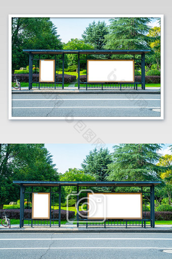 公交户外空白广告牌基础建设海报牌广告宣传图片