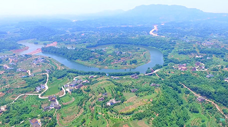 大气乡村振兴航拍大景