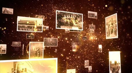 怀旧革命历史回忆图文AE模板