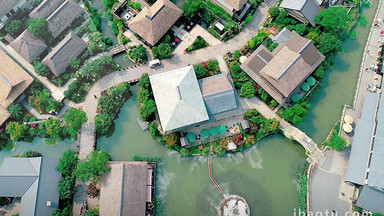 无锡地标拈花湾小镇香月花街拈花湖