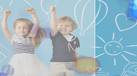 线条切割<strong>图文</strong>写真展示会声会影模板