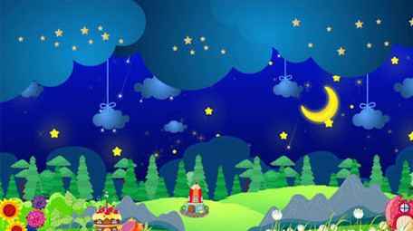 梦幻夜晚星空场景