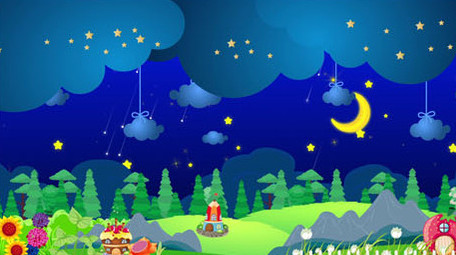 梦幻夜晚星空场景