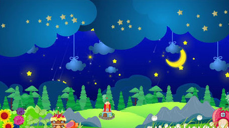 梦幻夜晚星空场景