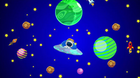 星空宇宙卡通背景