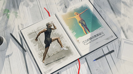精彩瞬间翻书特效<strong>图文</strong>展示AE模板