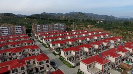 高清航拍山区美丽<strong>乡村</strong>城镇化建设