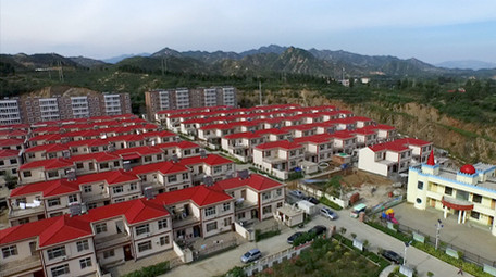 高清航拍山区美丽<strong>乡村</strong>城镇化建设